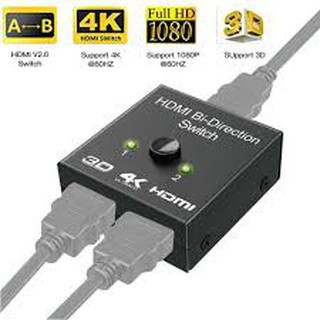 Splitter Switch Hdmi 4k Bidirecional 1x2 2x1 Chave Seletora