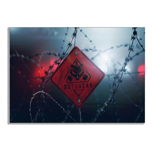 Placa Quadro Decorativo Rainbow Six Siege Outbreak | Shopee Brasil