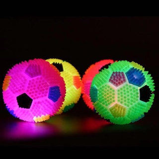 Brinquedo Bola Interativa Luz Led Com Apito Cães Gatos Pet Tamanho 7.5cm Envio aleatório