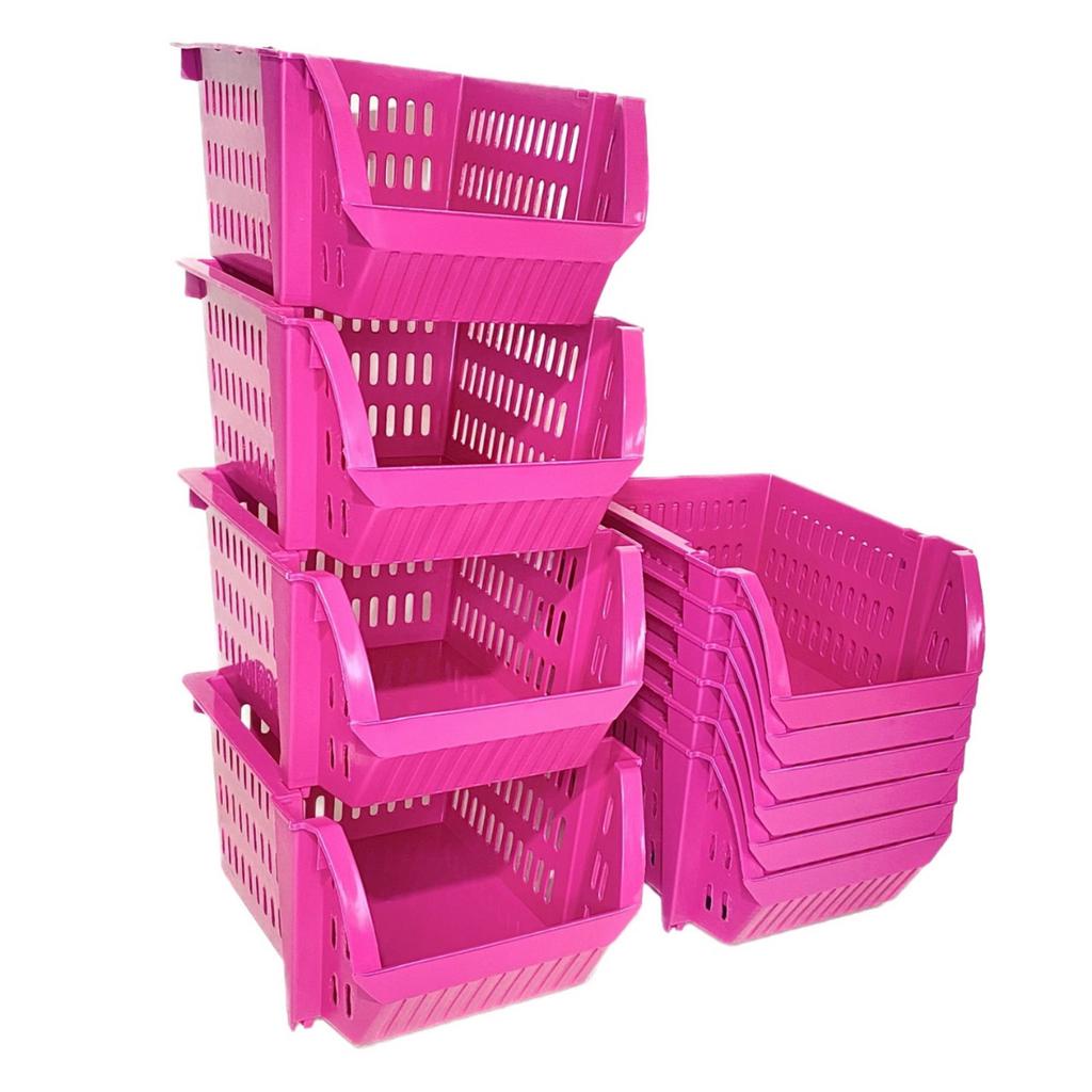 Mini Cesto Organizador Infantil Para Brinquedos Empilhavel 10 Pçs em Oferta na Shopee