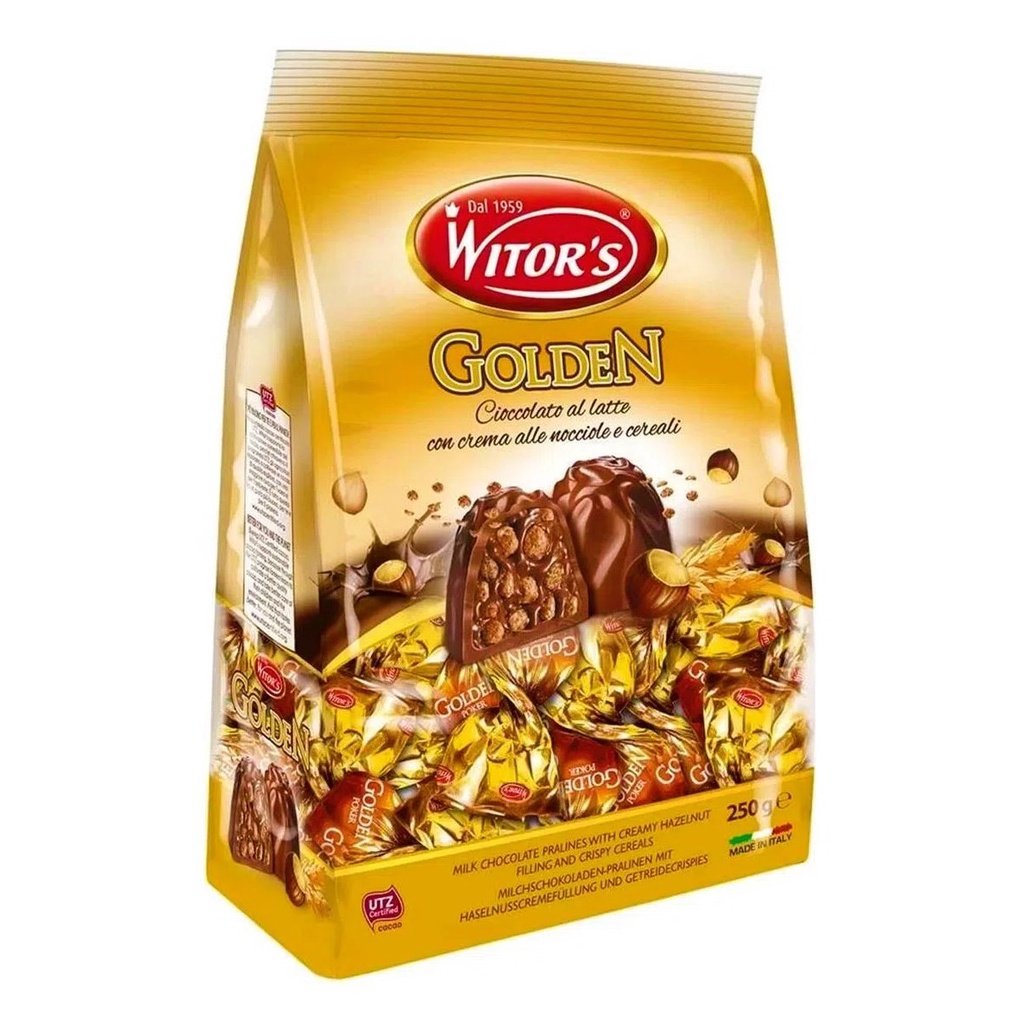 Bombom Fino Importado Italiano Golden Witor's 250g Shopee Brasil