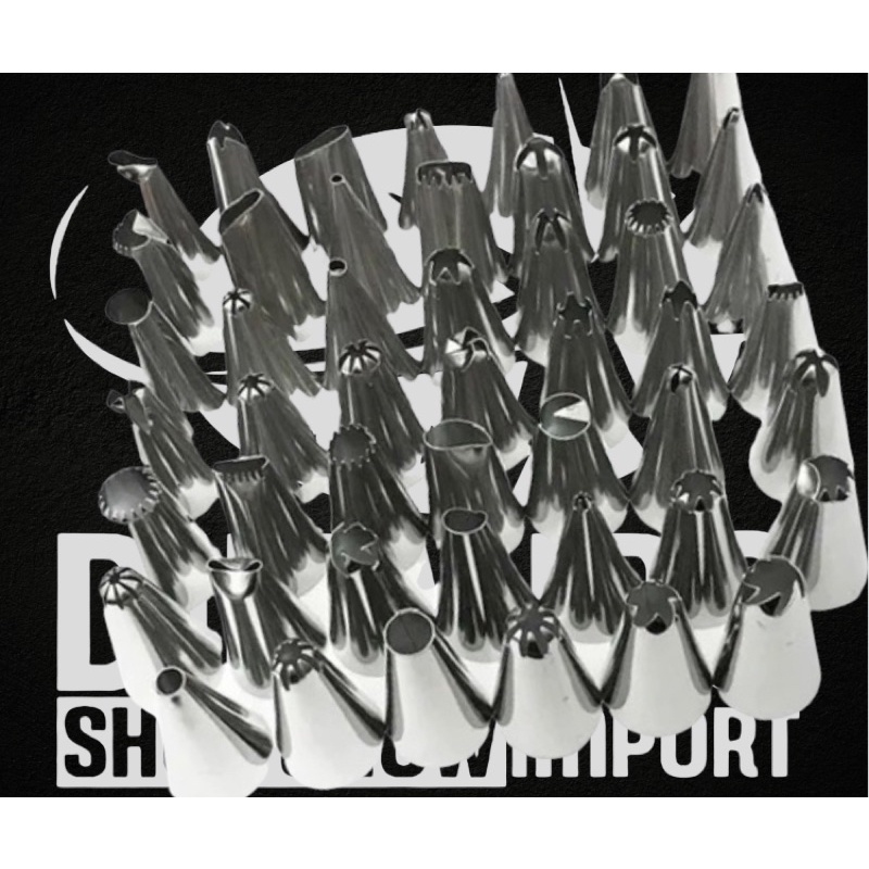 Jogo De Bicos Inox Kit Com 30 Peças Confeitar Bolo-Tortas