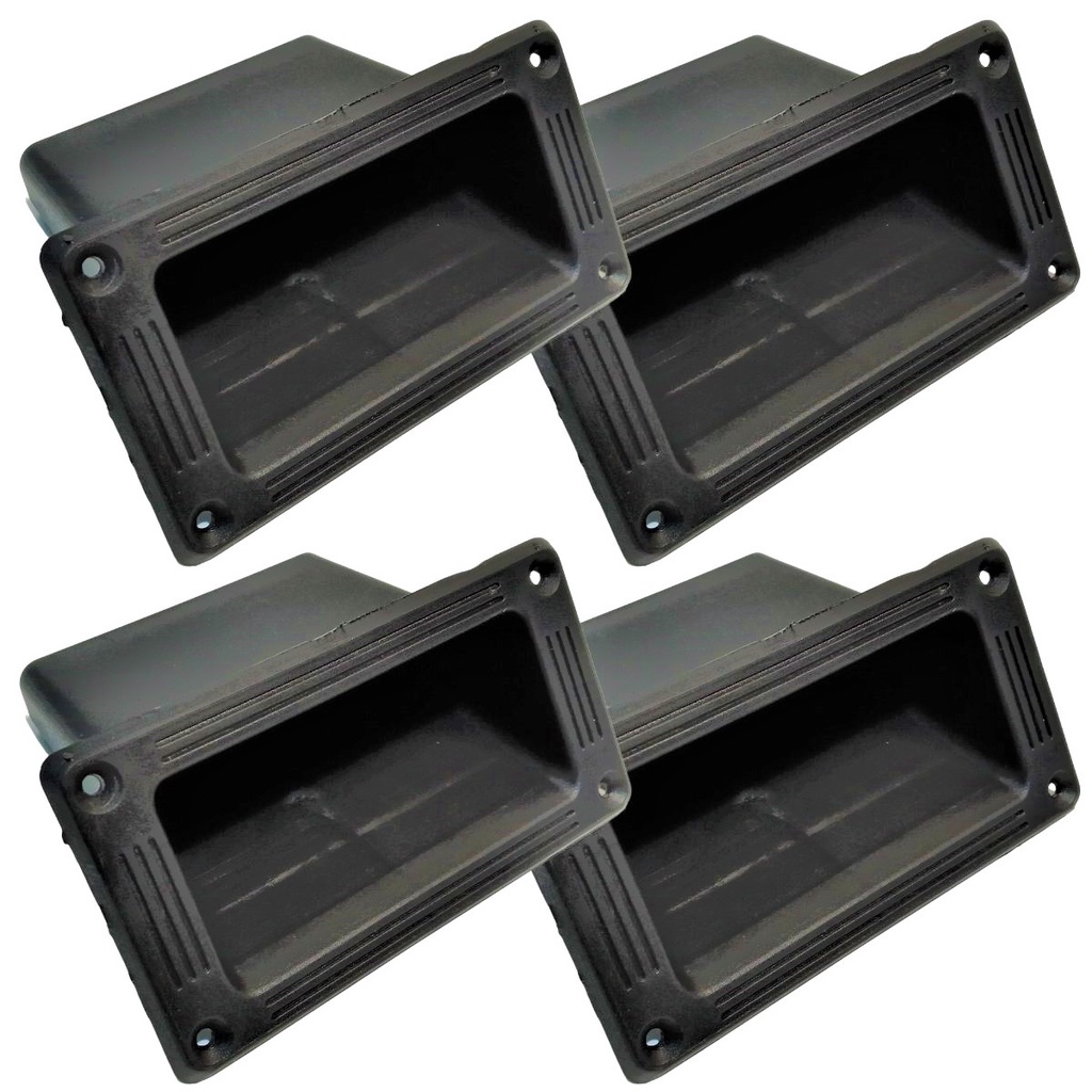 4 Alças Desenhada Plastica Abs Permak Reforçada Para Caixas Acusticas Som Profissional