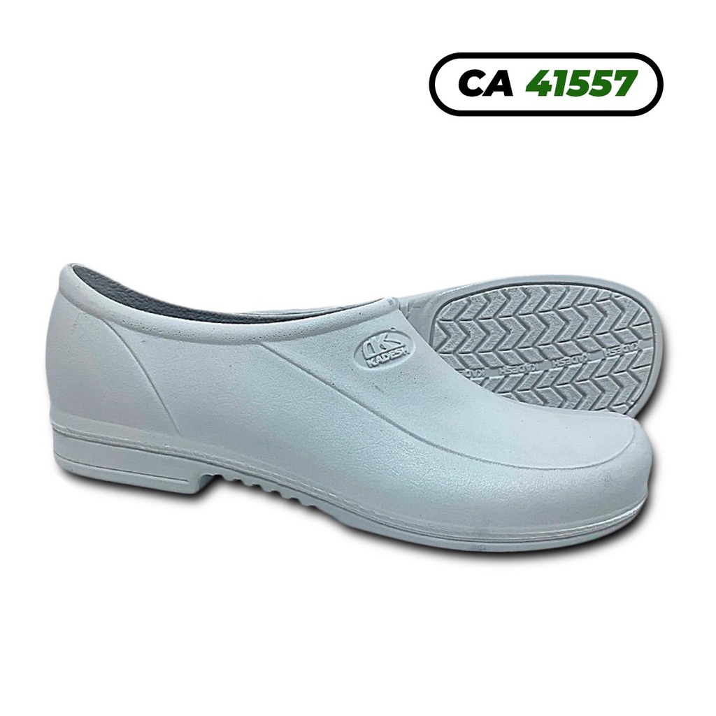 Sapato PU Soft Grip Flex Impermeável c/ palmilha Kadesh CA41557 para hospitais, clínicas, laboratórios, cozinhas, restaurantes, hotéis e serviços de limpeza