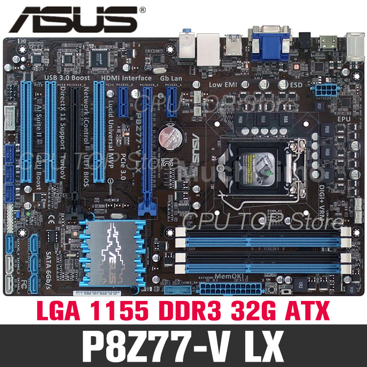 Placa Mãe De Mesa Original Asus P8Z77-V Lx Ddr3 Lga 1155 32gb I3