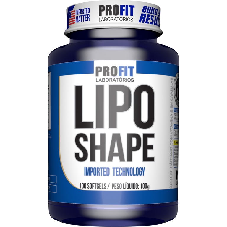 Lipo Shape Profit Labs 100 Softgels Óleo de Cártamo e Vitamina E