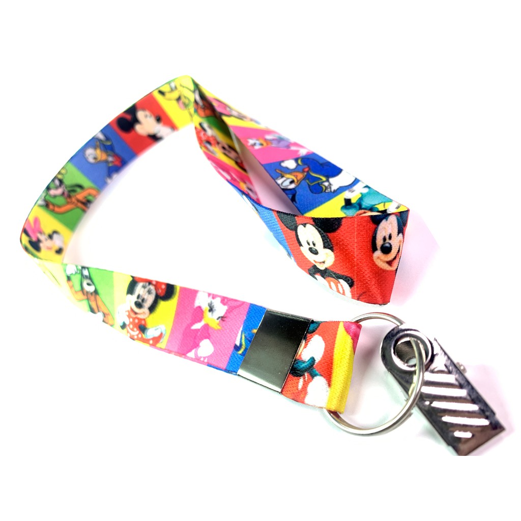 Cordão Personagens da Disney C0176P com Jacaré para Crachá | Shopee Brasil