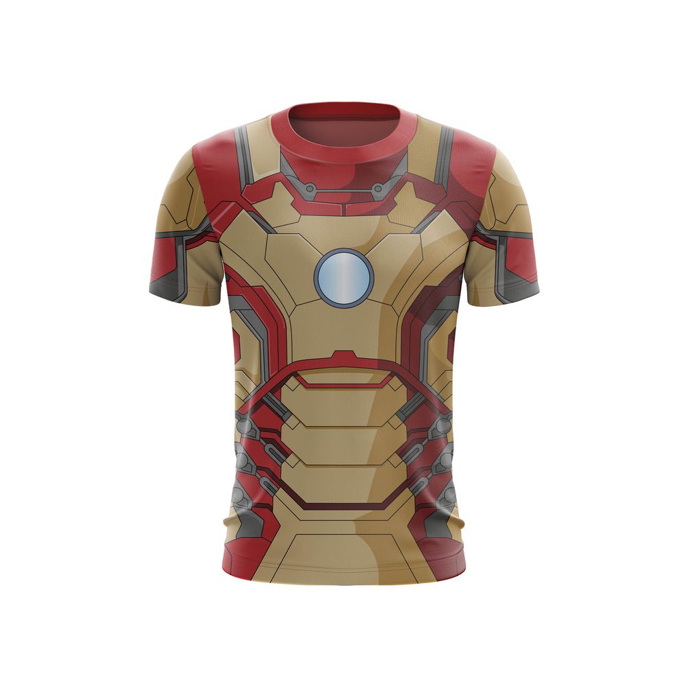 Camiseta Esporte filme Marvel Iron man mark 42