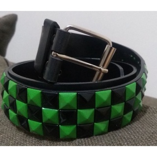 Cinto Pirâmide Preto e Verde