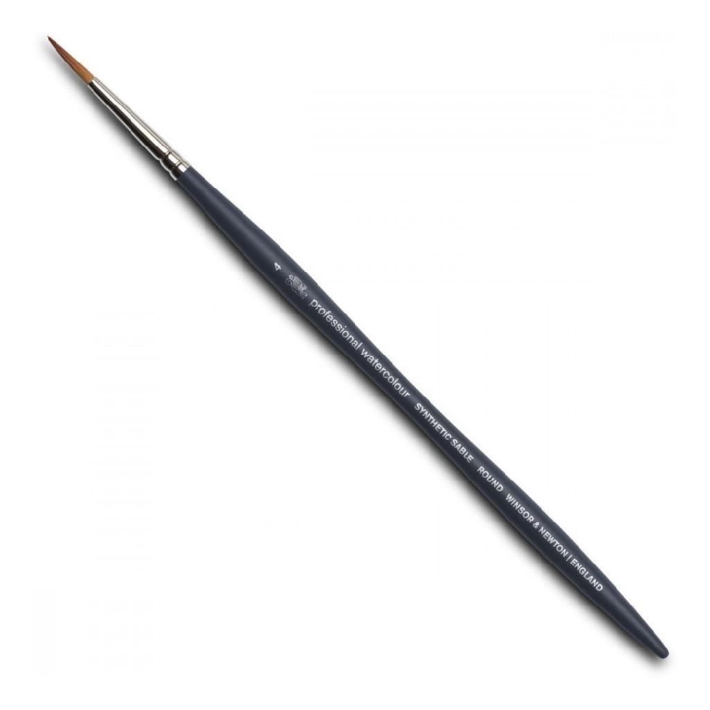 Pincel Para Aquarela Profissional Redondo N°4 Watercolor Winsor & Newton