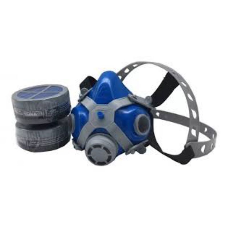 Máscara Semi Facial Dupla 1/4 Pol. Mastt 2002 VO P2 Azul - WIMPEL-2002-VO
