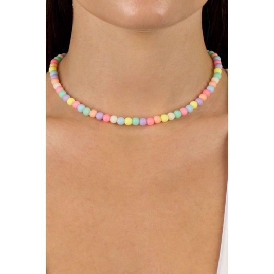 colar de miçangas coloridos para mulher feminina e homem masculino