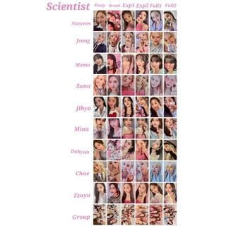 KIT TWICE FORMULA OF LOVE Fanmade Photocards (frente e verso)
