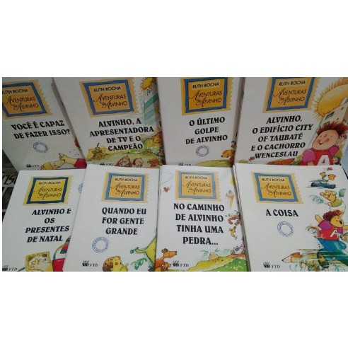 Coleção Aventuras de Alvinho - Ruth Rocha - 8 volumes - Livros Novos |  Shopee Brasil