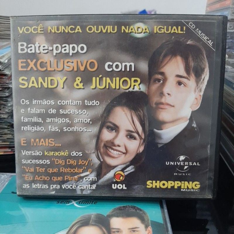 Sandy E Júnior - Cd Bate Papo Uol - Exclusivo - Muito Raro!!