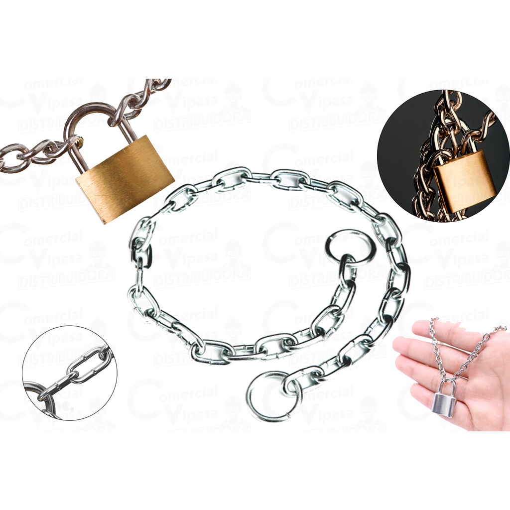 Corrente Para Cadeado 40cm - Zincado 3mm Trancar Bicicletas Bike Portão Ferramenta Reforçar Guardar em Oferta na Shopee