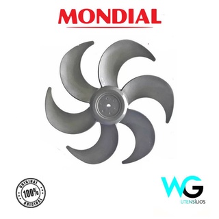 Hélice Do Ventilador Mondial 30cm 6 Pás Prata Original