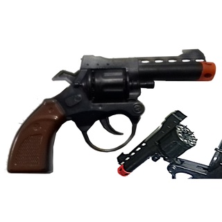 Pistola Cap Gun Arminha Brinquedo Prata Espoleta Plástico - Desconto no  Preço