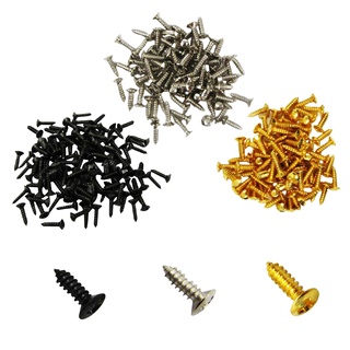 Parafusos Escudo Guitarra Baixo Dourado Cromado Preto 25 Pcs