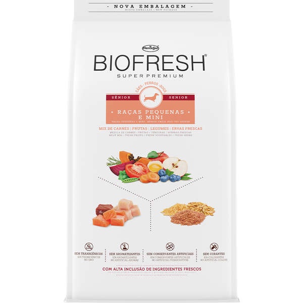 Ração Biofresh Caes Raças Pequenas E Mini Sênior 3kg em Oferta na Shopee