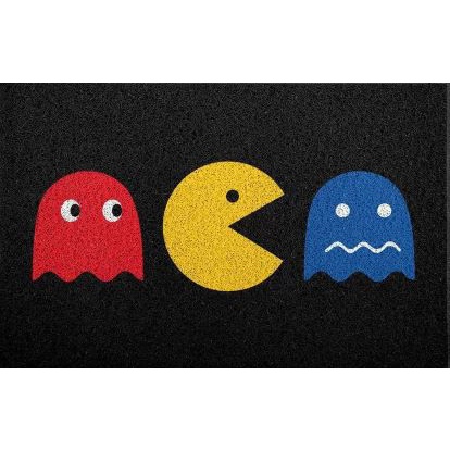 Tapete Capacho Pac Man 70 x 30 cm.