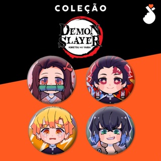 Bottons - Caçador de Demônios (broche) nezuko tanjiro zenitsu inosuke hashira em Oferta na Shopee