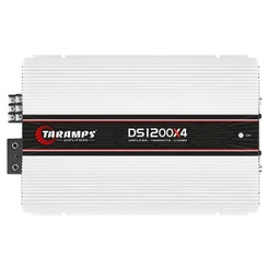 Módulo Amplificador Taramps Ds1200 X4 Canais Rca Ds-1200 Rms