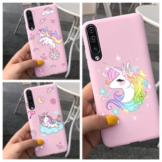 Capa Flexível De Unicórnio Fofo Para Samsung Galaxy A02S / A12 / A11 / A01 / A10 / A10S / A20 / A20S / A30 / A50 / A30S / A50S / A70 / A7 2018