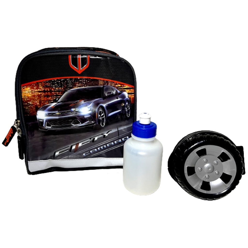 Lancheira Escolar Térmica Juvenil Carro Carrinho Camaro - Licenciado General Motors - Luxcel