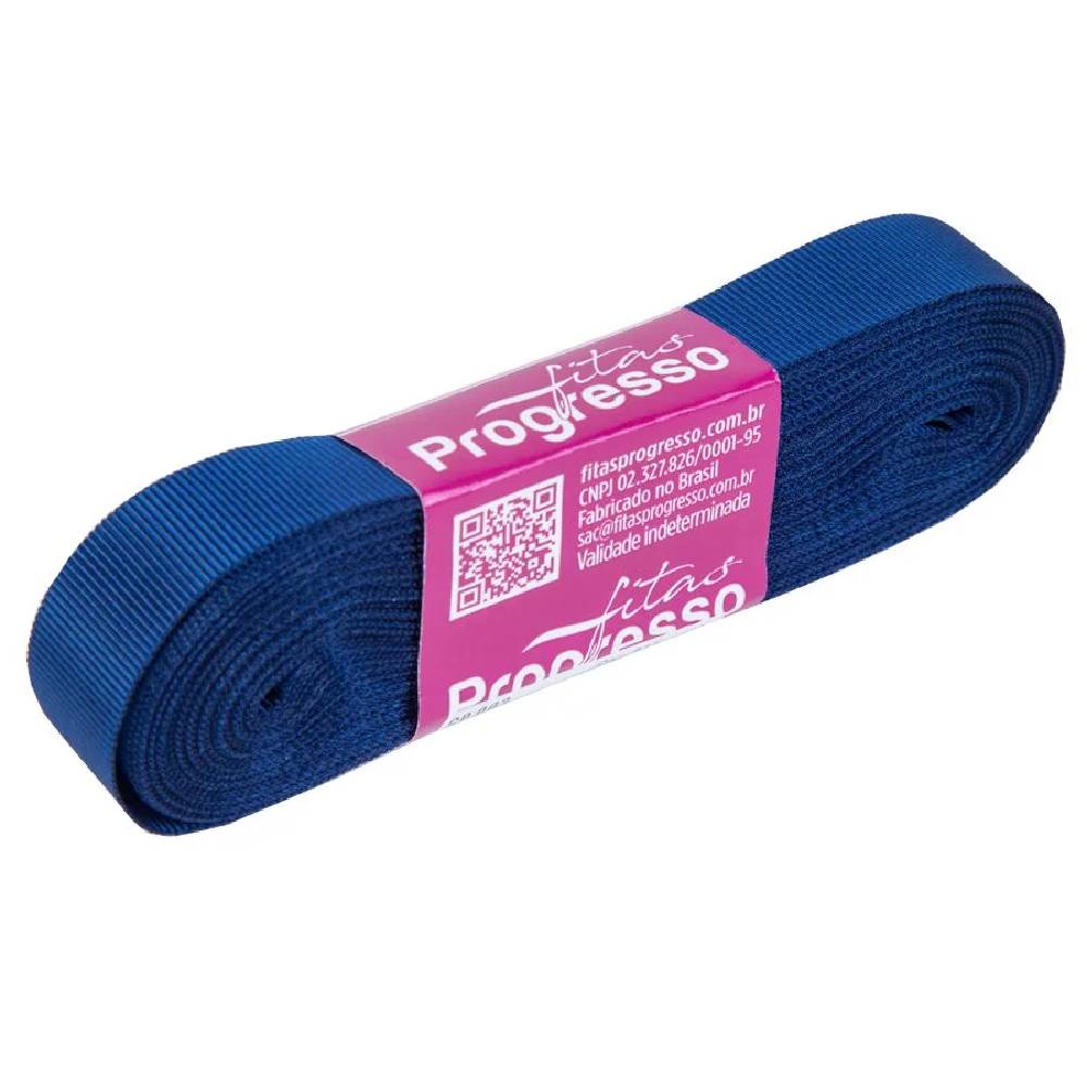 Fita Gorgurão Progresso 15mm nº3 -10m 215 Azul Marinho - 1un