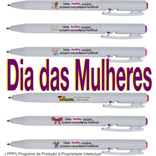30 Canetas Lembrancinhas Brinde Frase Para Dia Das Mulheres em Oferta na Shopee