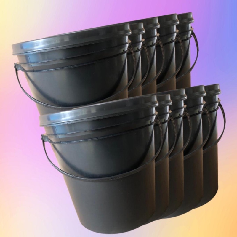 Balde Para Cloro  3.6 L Tampa Lacre  - 10 Unidades
