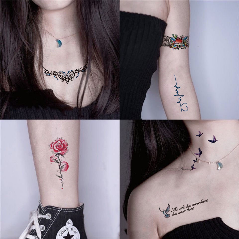 Tatuagem Temporária Fake Tattoo Pos Depilação Desenho Linda A Prova D'Água