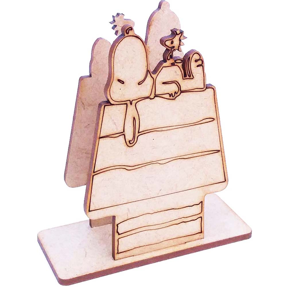 Kit 5 enfeite porta guardanapo mdf casinha snoopy cachorro decoração festa