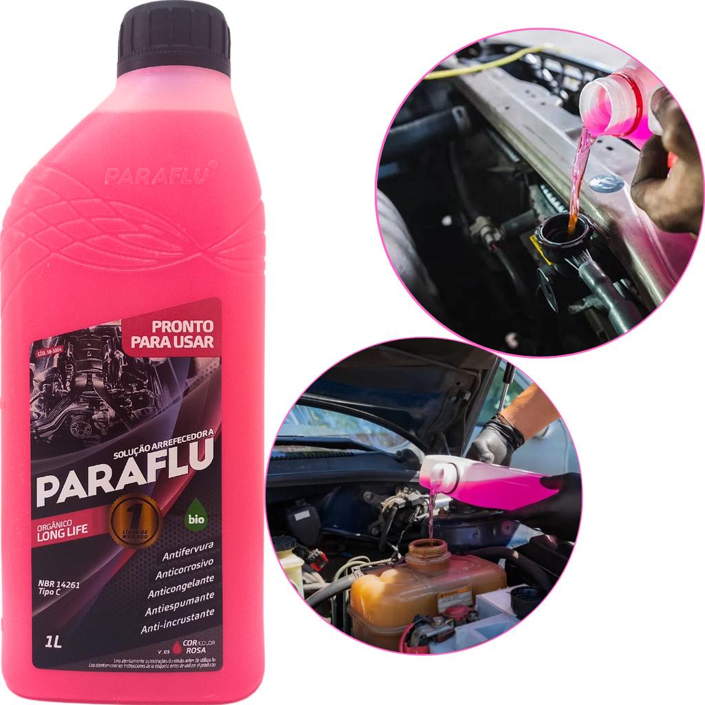 1 Aditivo Radiador Pronto Para Uso Organico Rosa Paraflu 1L - Spare Parts and Accessories for Vehicles