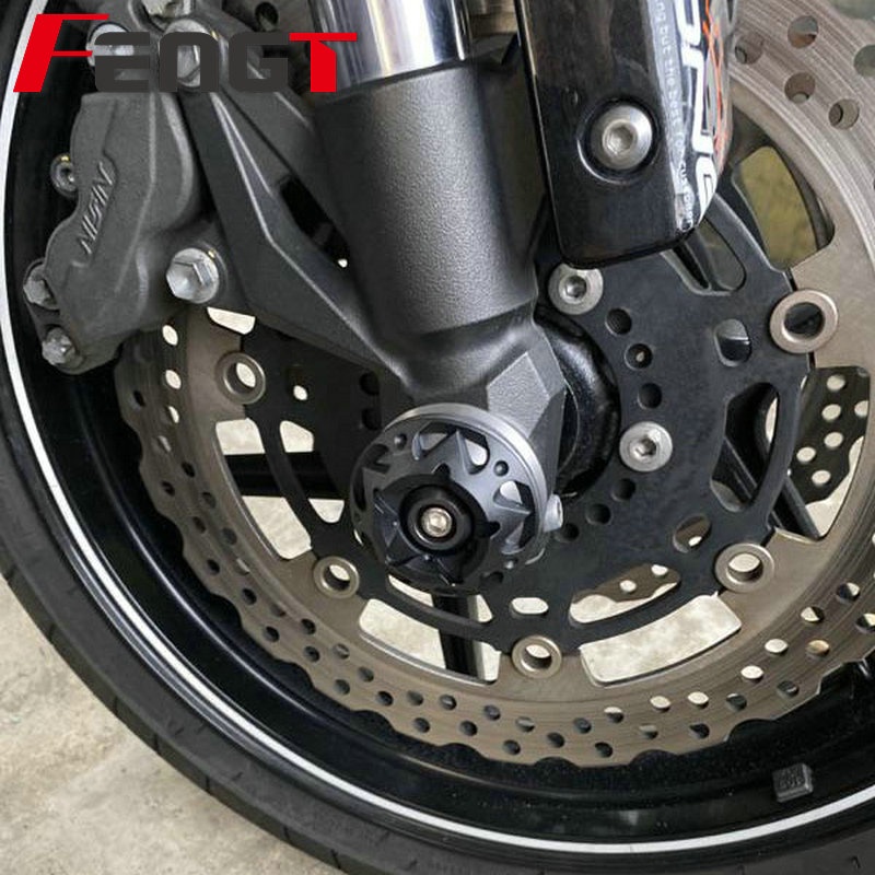 Adequado para Kawasaki Z1000 Z1000SX Z800 Z650 Z900 roda dianteira modificada resistente a choques decoração roda diante — imagem 2 de 2