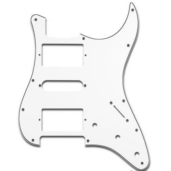 Escudo para Guitarra Stratocaster Sonotec PKG HSH Branco