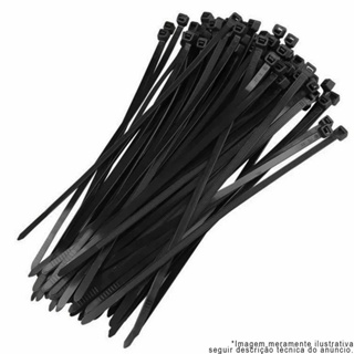 Bracadeira Flexivel Poliamida Pt C/50un T18r+50un T30r+25un em Oferta na Shopee