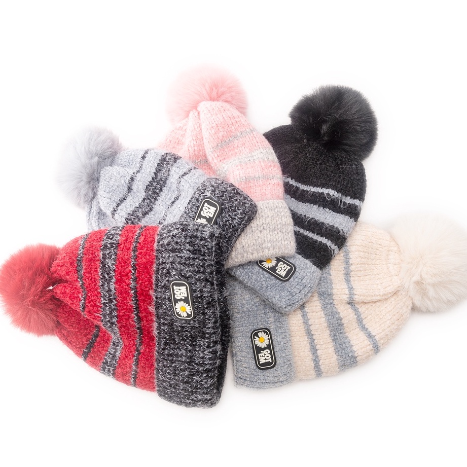 Gorro Touca Infantil Criança Menino Menina Tricotado Quente Fashion MZ5131-1