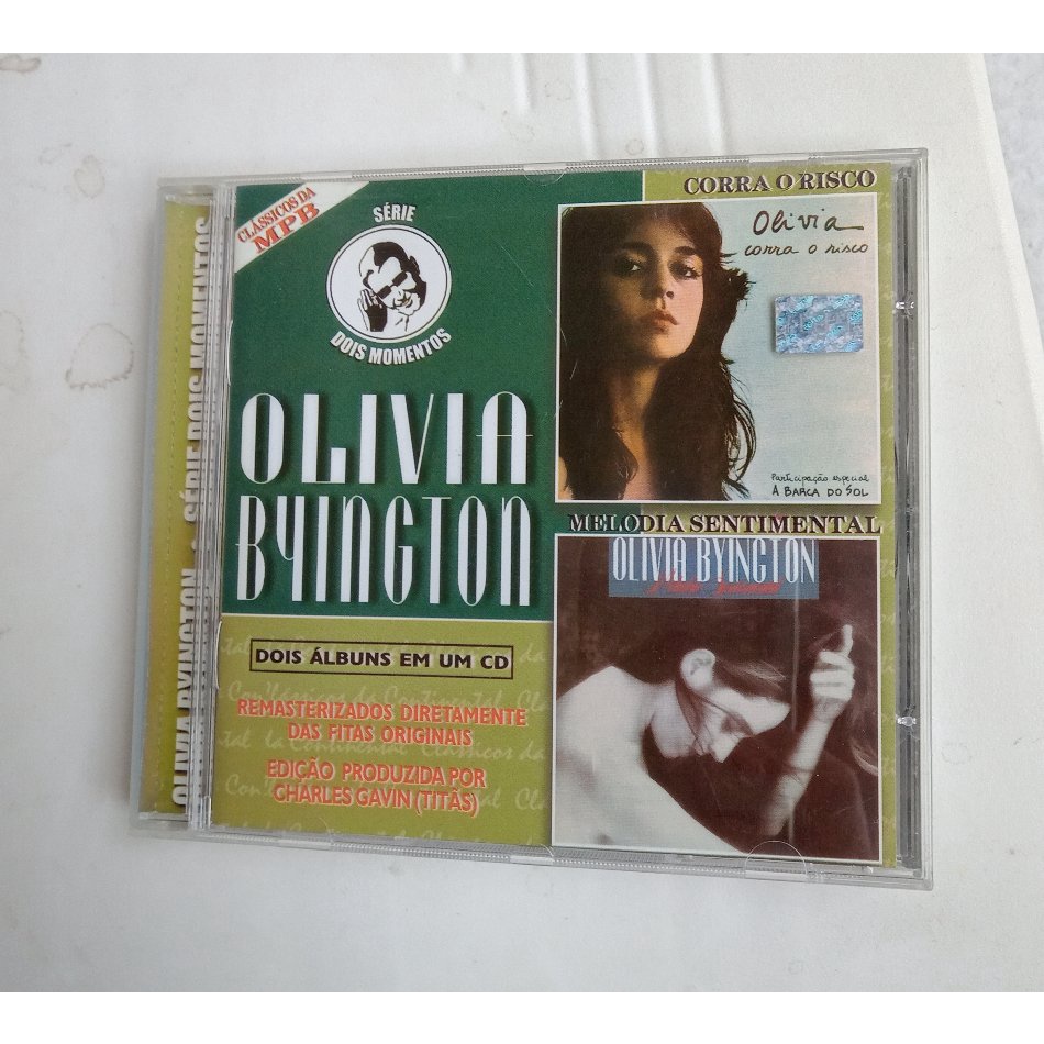 CD Olivia Byington Corra O Risco + Melodia Sentimental - 2 álbuns em 1 CD - Raro