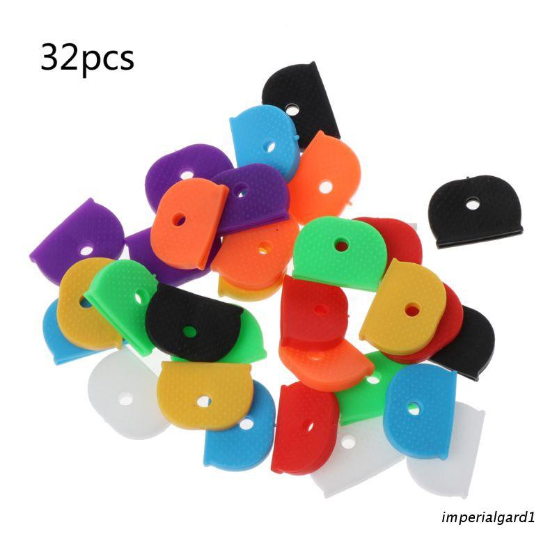 32 Peças Adesivo Silicone Para Chave Identificação / Chave / Identificador Cores 8 Cores