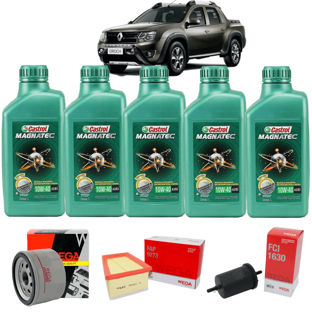 Kit Troca De Óleo Duster Oroch 1.6 16v Magnatec 10w40