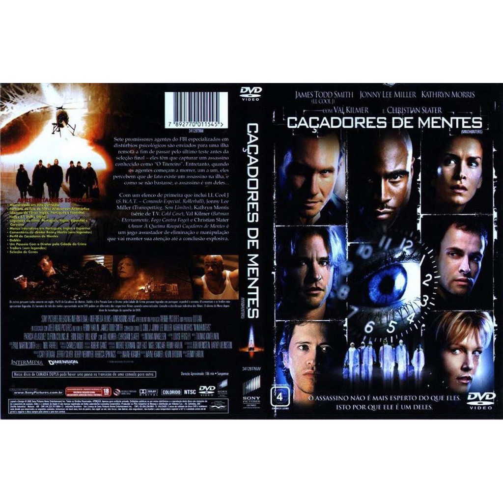 Dvd Caçadores De Mentes, Suspense, Original