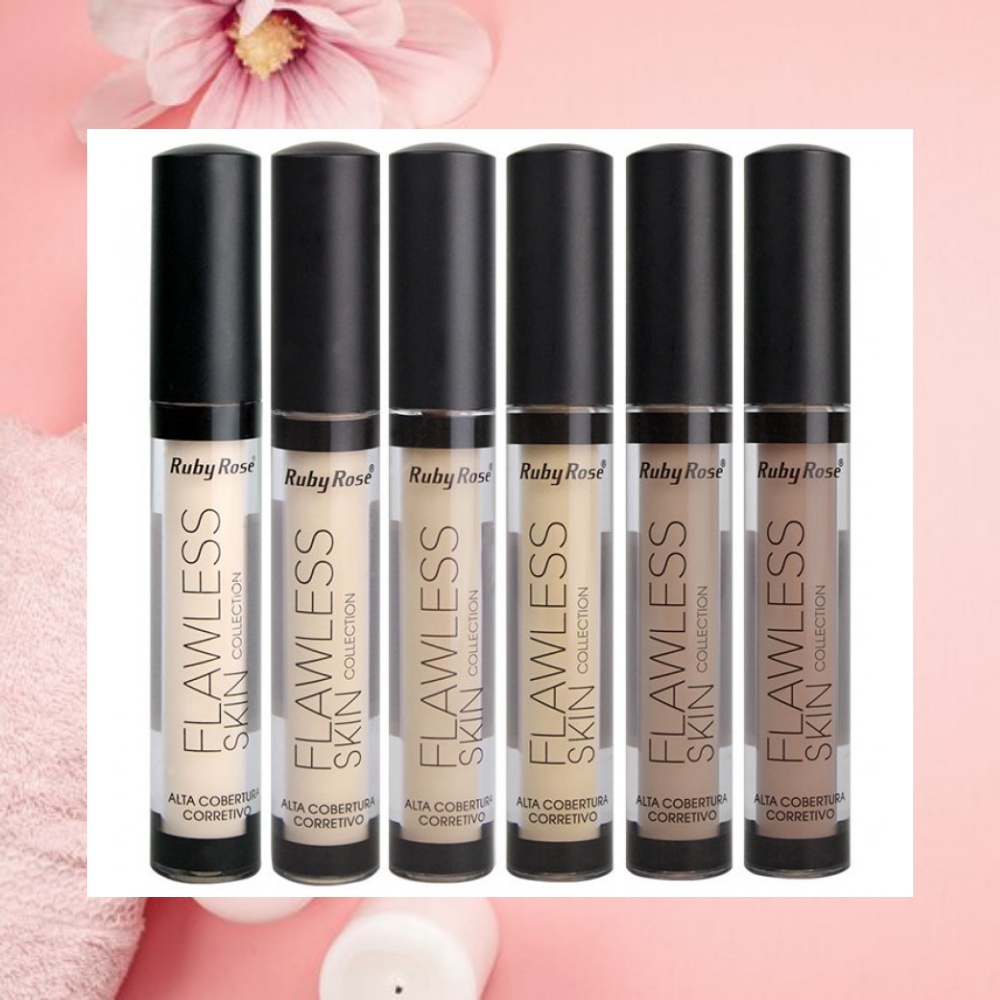 Corretivo Liquido Naked Flawless Nude Bege Ruby Rose Maquiagem Shopee Brasil