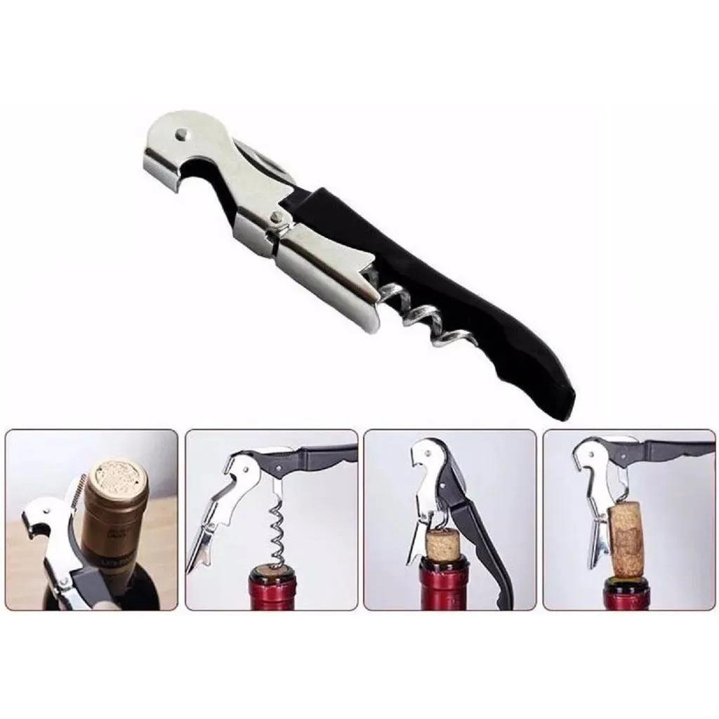 Saca-Rolhas Abridor Multiuso Inox Ref.6020- Kehome