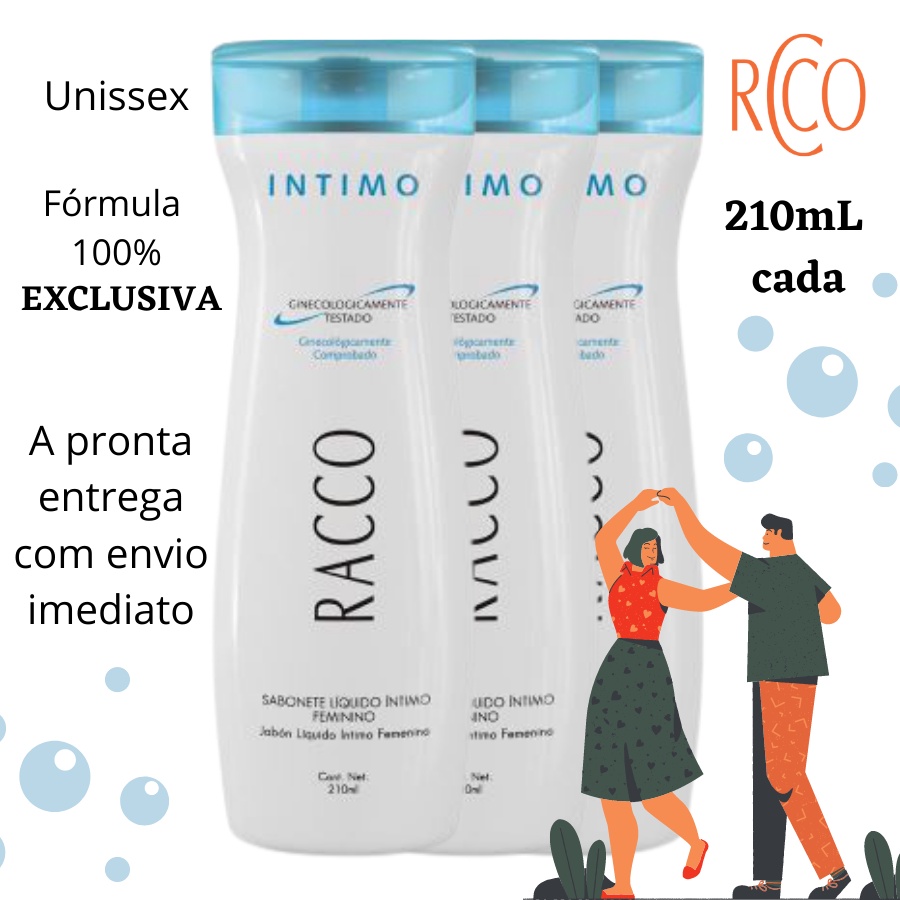 Kit 3 Sabonetes Íntimos Racco 630m Original Higiene Feminina em Oferta na Shopee
