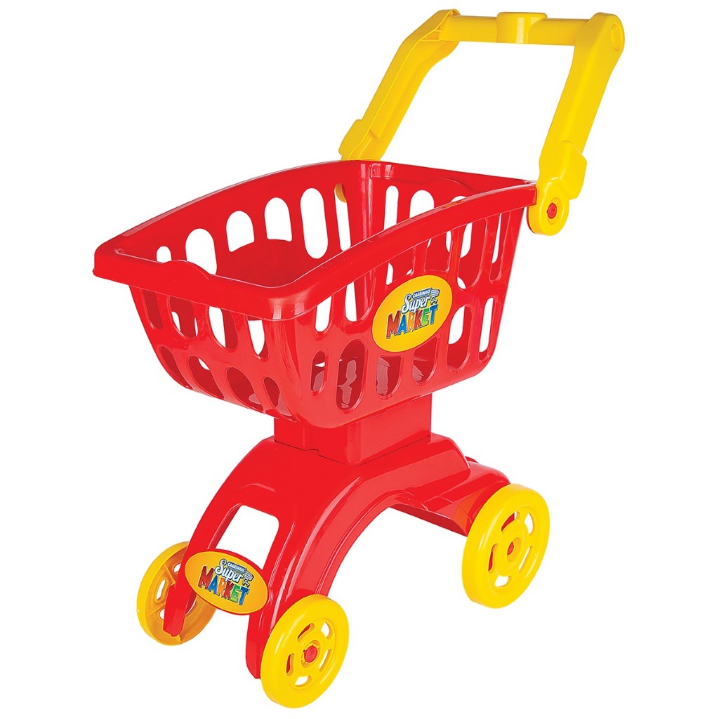 Carrinho Super Market Vermelho 8706 Braskit em Oferta na Shopee