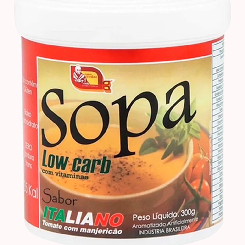 Sopa Low Carb Com Vitaminas 300g Sabor Italiano em Oferta na Shopee