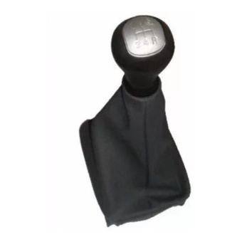 Manopla Bola Cambio + Coifa Cambio Peugeot 206/206 Sw Prata