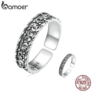 Bamoer Anel Feminino Delicado Vintage De Prata 925